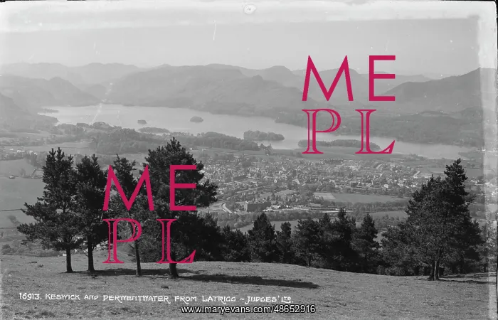 : Keswick and Derwentwater from Latrigg : Keswick and Derwentwater from Latrigg
