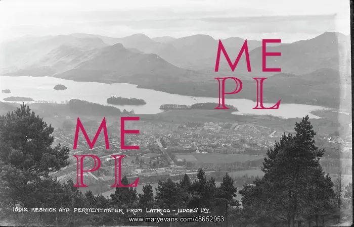 : Keswick and Derwentwater from Latrigg : Keswick and Derwentwater from Latrigg