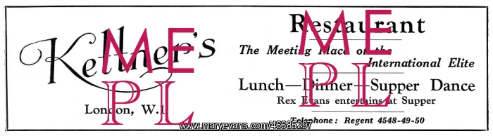 : Kettner's advertisement : Kettner's advertisement