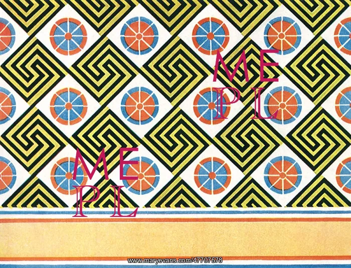 : Key Fret, Floral Design : Key Fret, Floral Design