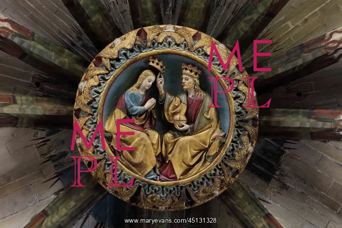 : Keystone, Coronation of the Virgin, Cathedral : Keystone, Coronation of the Virgin, Cathedral