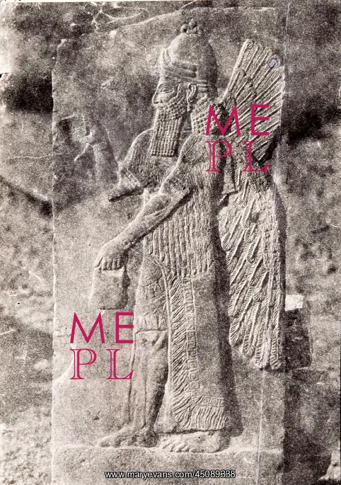 : Khorsabad. EXCLUSIVE (b / w photo) Winged Genie : Khorsabad. EXCLUSIVE (b / w photo) Winged Genie