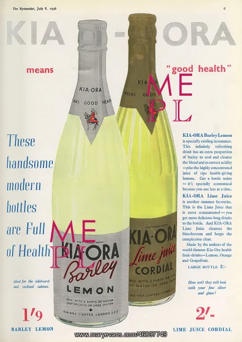 : Kia-Ora advertisement, 1936 : Kia-Ora advertisement, 1936