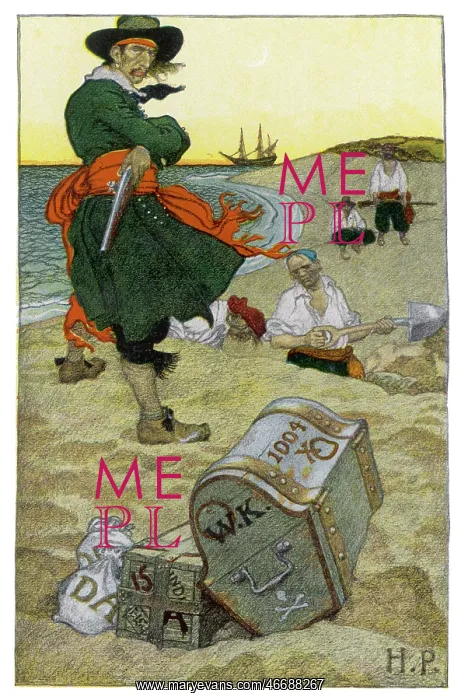  : Kidd burying treasure