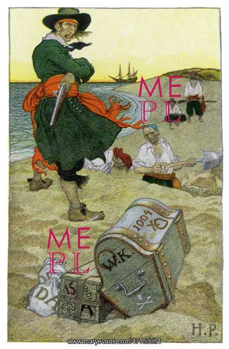  : Kidd burying treasure