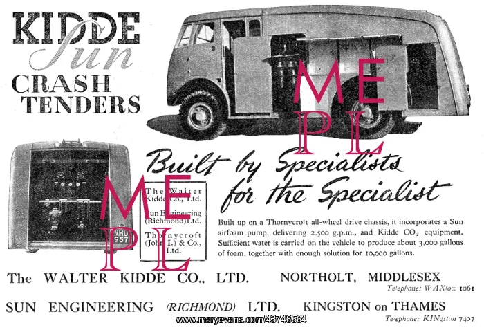 : Kidde-Sun Airfield Crash Tenders : Kidde-Sun Airfield Crash Tenders