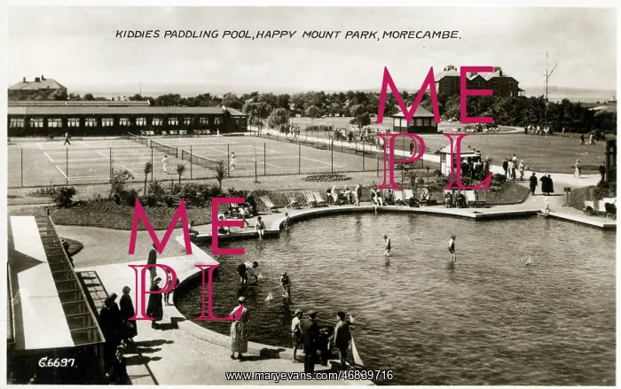 : Kiddies Paddling Pool - Happy Mount Park, Morecambe : Kiddies Paddling Pool - Happy Mount Park, Morecambe