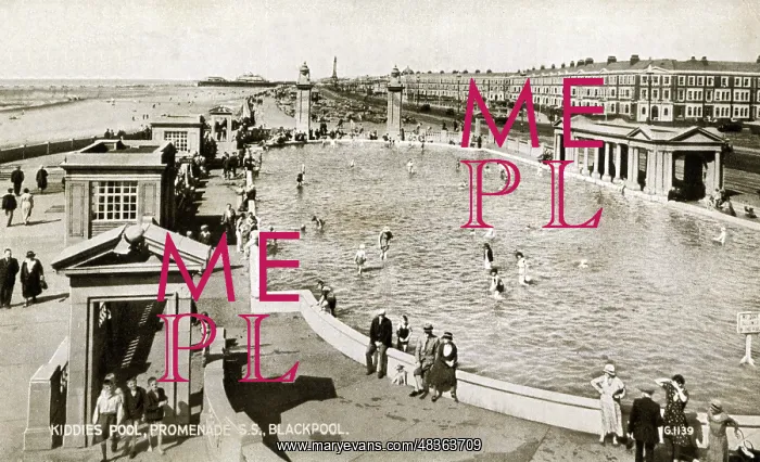  : Kiddies Pool, Promenade SS, Blackpool, Lancashire