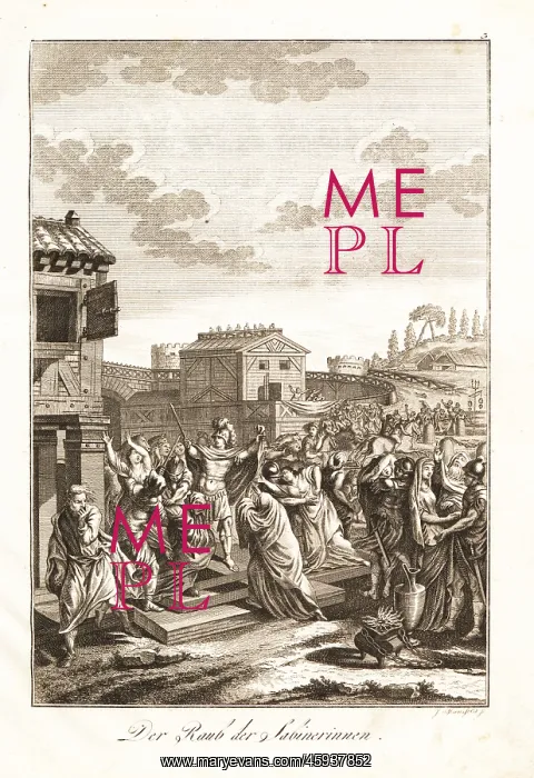 : The kidnapping of the Sabine women during the : The kidnapping of the Sabine women during the