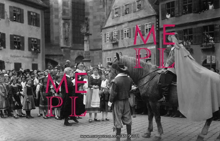 : Kinderzeche in Dinkelsbuehl, 1932 : Kinderzeche in Dinkelsbuehl, 1932