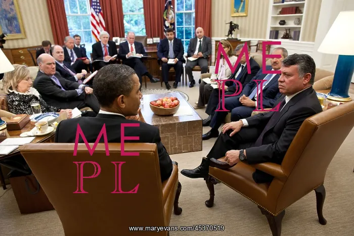  : King Abdullah II of Jordan and members of the Jordanian
