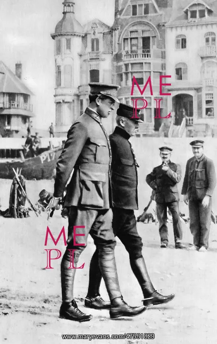 : King Albert I of Belgium and General Jacques de Dixmude : King Albert I of Belgium and General Jacques de Dixmude