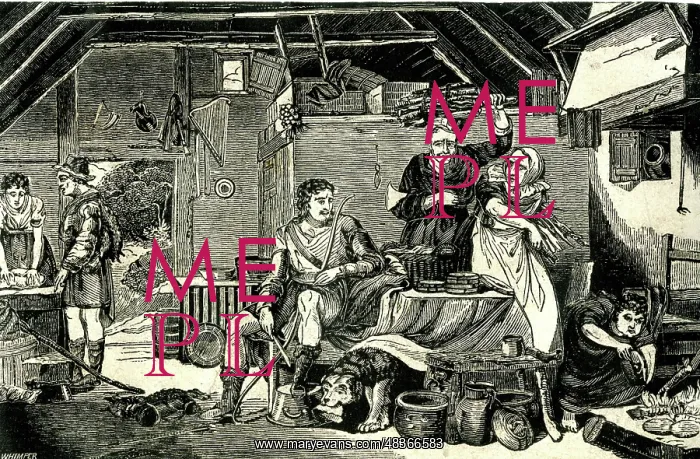 : King Alfred prior to burning the cakes : King Alfred prior to burning the cakes