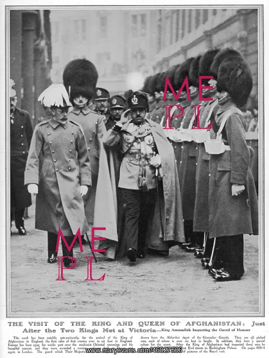 : KING AMANULLAH / GEORGE V : KING AMANULLAH / GEORGE V