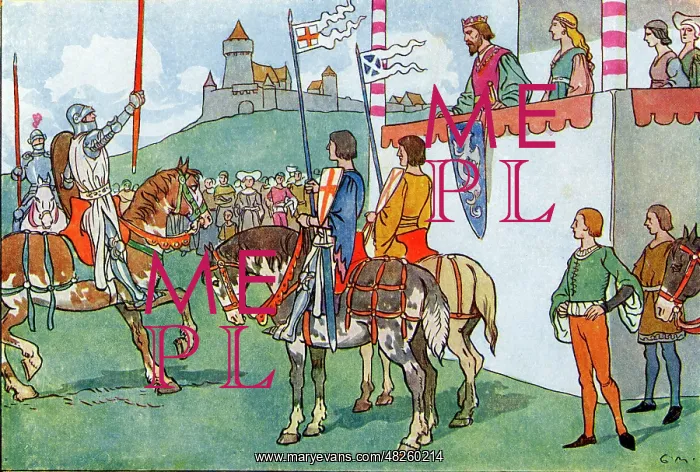 : King Arthur addresses a Knight : King Arthur addresses a Knight