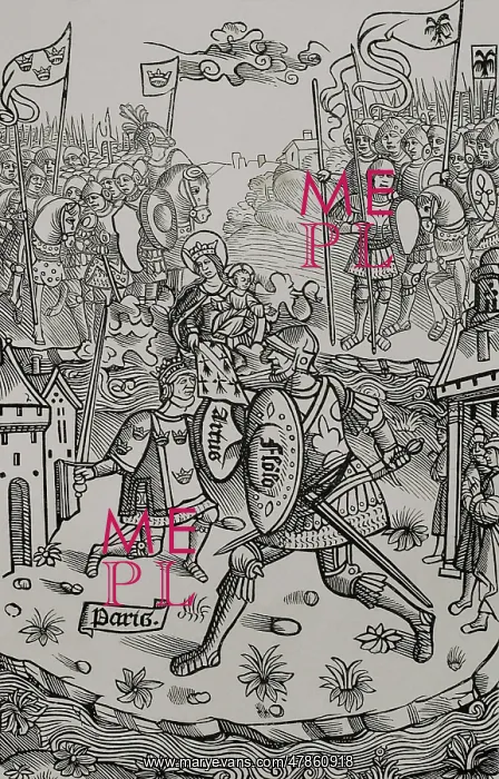 : King Arthur fighting the giant, protected by the : King Arthur fighting the giant, protected by the