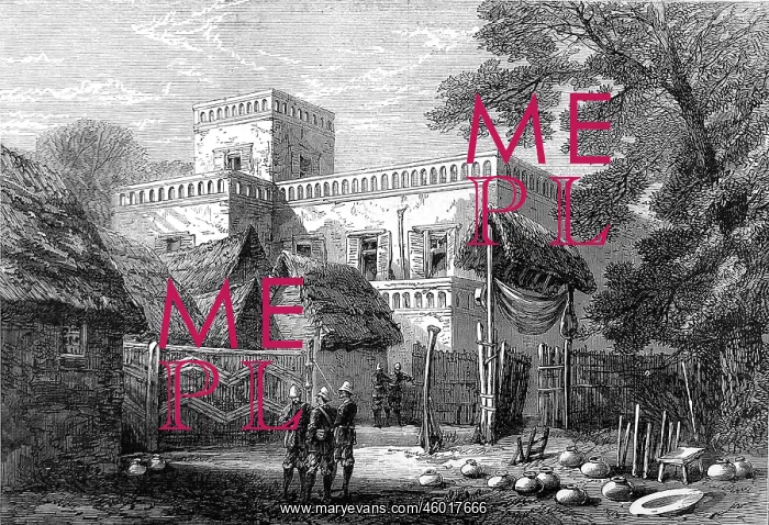 : The King of Ashanti's Palace at Kumasi 1874 : The King of Ashanti's Palace at Kumasi 1874