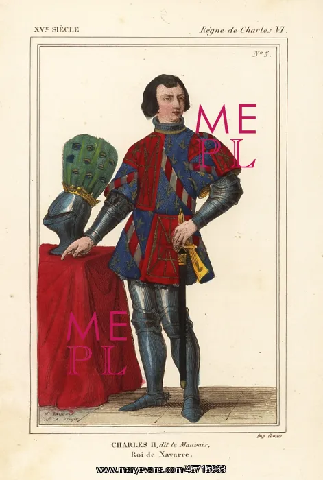: King Charles II of Navarre, le Mauvais, comte : King Charles II of Navarre, le Mauvais, comte