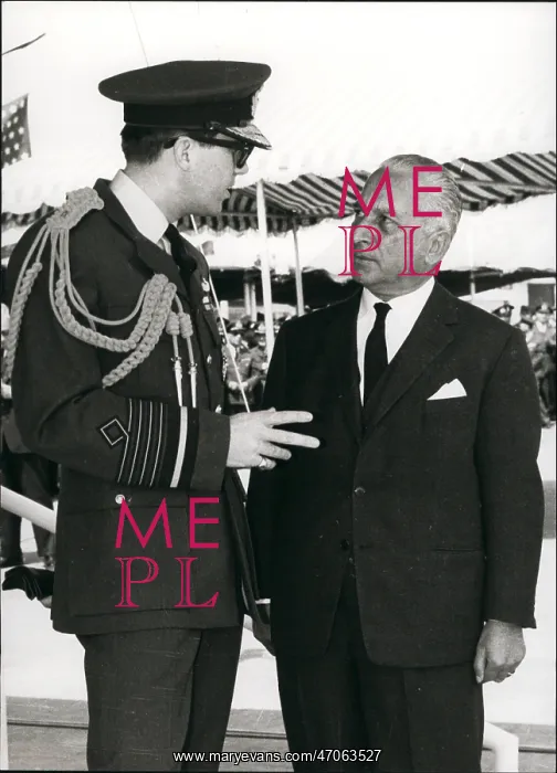 : King Constantine of Greece and Petros Garoufalias : King Constantine of Greece and Petros Garoufalias