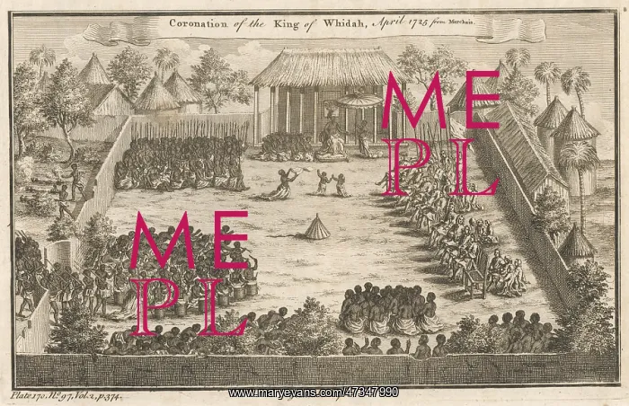 : KING OF DAHOMEY CROWNED : KING OF DAHOMEY CROWNED