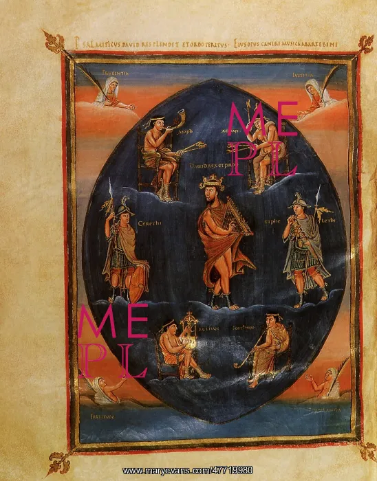  : King David Plays Harp