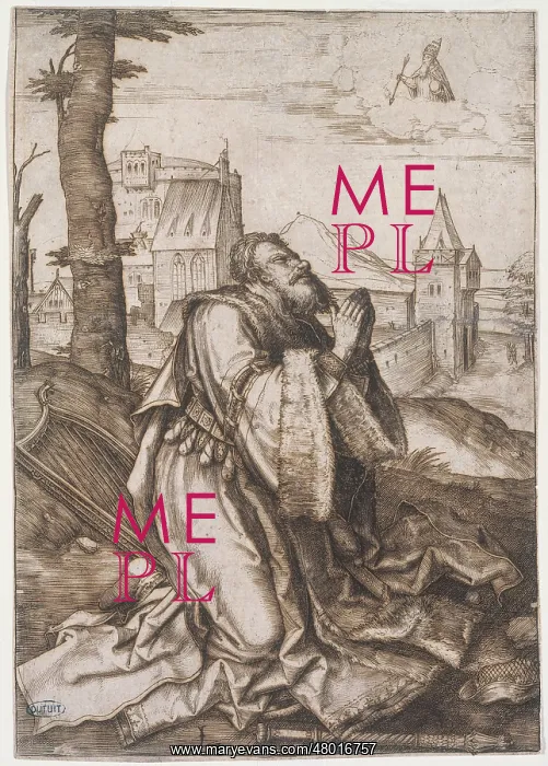  : King David in prayer