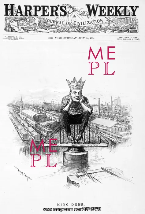 : King Debs. Caricature of Eugene Debs, wearing ? : King Debs. Caricature of Eugene Debs, wearing ?