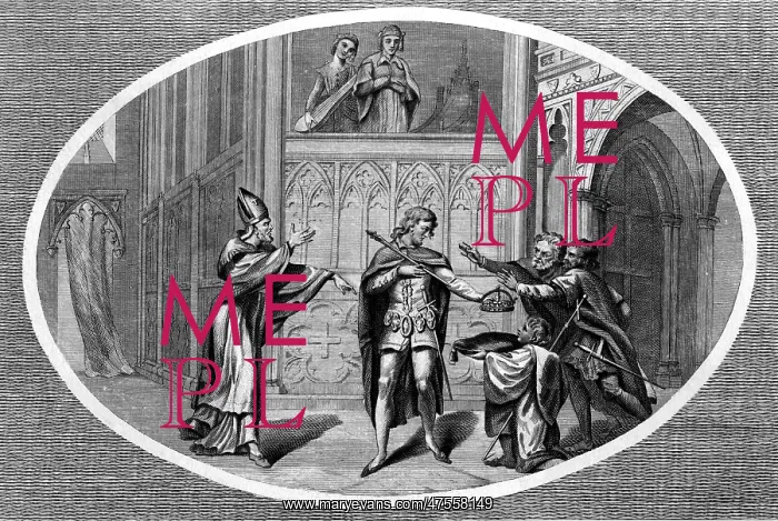 : King Edgar is reproached by Dunstan : King Edgar is reproached by Dunstan