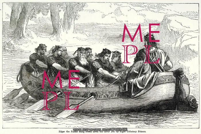 : King Edgar is rowed down the Dee : King Edgar is rowed down the Dee