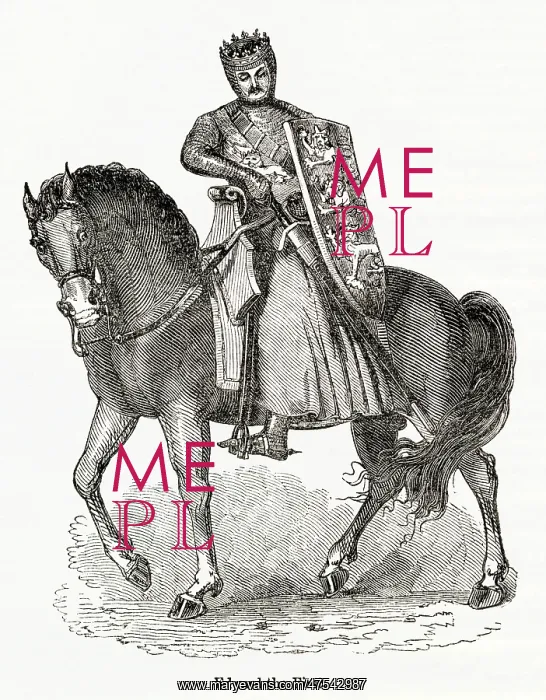: King Edward I on horseback : King Edward I on horseback