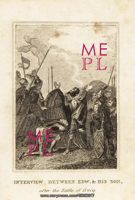 : King Edward III and the Black Prince at the Battle : King Edward III and the Black Prince at the Battle