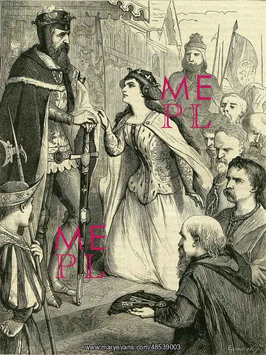 : King Edward III entreated by Queen Philippa : King Edward III entreated by Queen Philippa