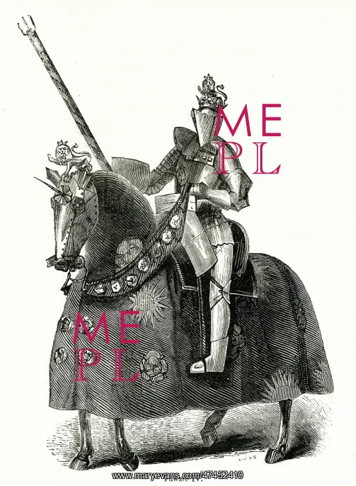 : King Edward IV, in armour on horseback : King Edward IV, in armour on horseback