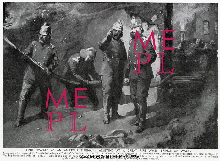 : King Edward VII as an amateur fireman : King Edward VII as an amateur fireman
