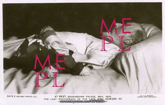 : King Edward VII on his death bed : King Edward VII on his death bed