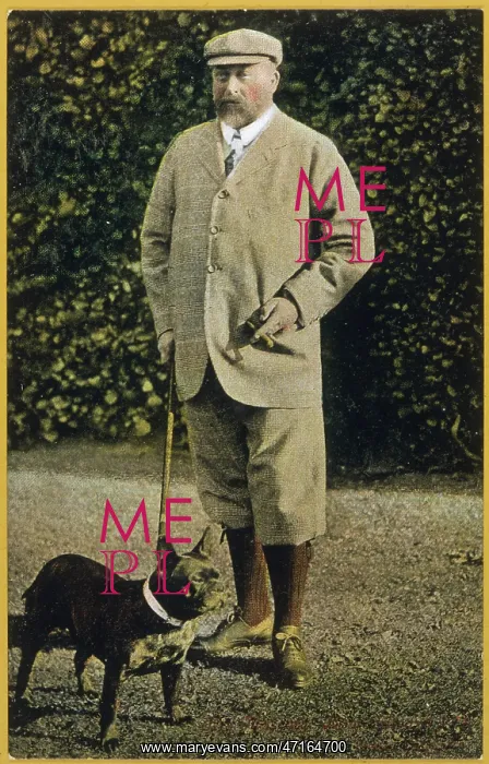 : King Edward VII - with Dog : King Edward VII - with Dog