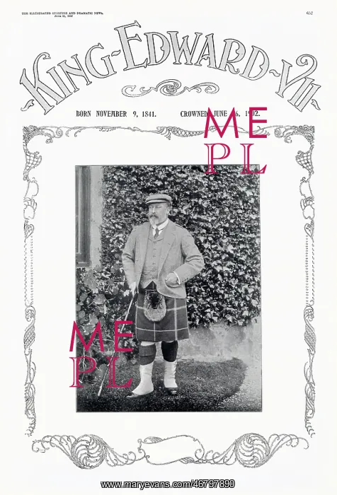 : King Edward VII - First Coronation date 26th June 1902 : King Edward VII - First Coronation date 26th June 1902