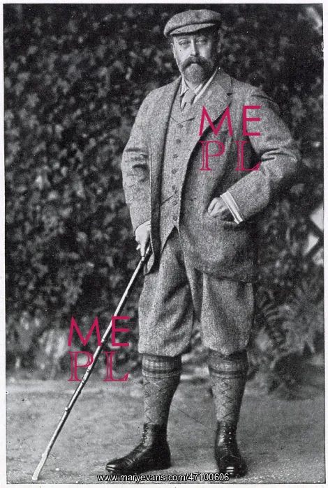 : King Edward VII in golfing costume : King Edward VII in golfing costume