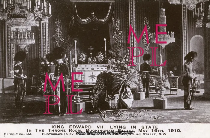 : King Edward VII lying in state, Buckingham Palace, London : King Edward VII lying in state, Buckingham Palace, London