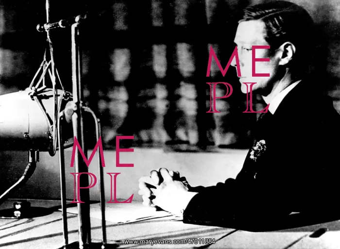 : King Edward VIII announcing his abdication : King Edward VIII announcing his abdication