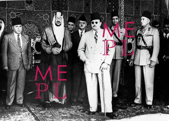 : King Farouk and guests, Egypt : King Farouk and guests, Egypt