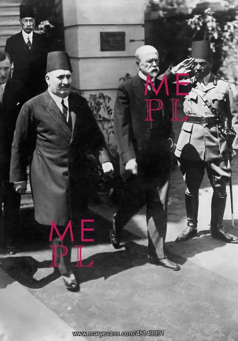 : King Fuad I and Tomas Masaryk in Cairo : King Fuad I and Tomas Masaryk in Cairo