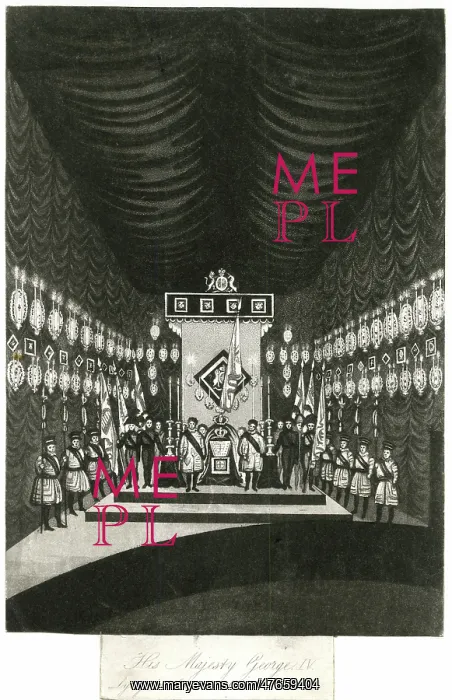  : King George IV lying in state, Windsor Castle