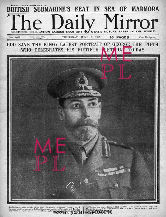 : King George V, 50th Birthday : King George V, 50th Birthday