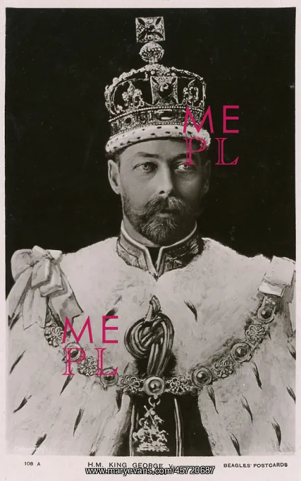 : King George V in his Coronation Robes : King George V in his Coronation Robes
