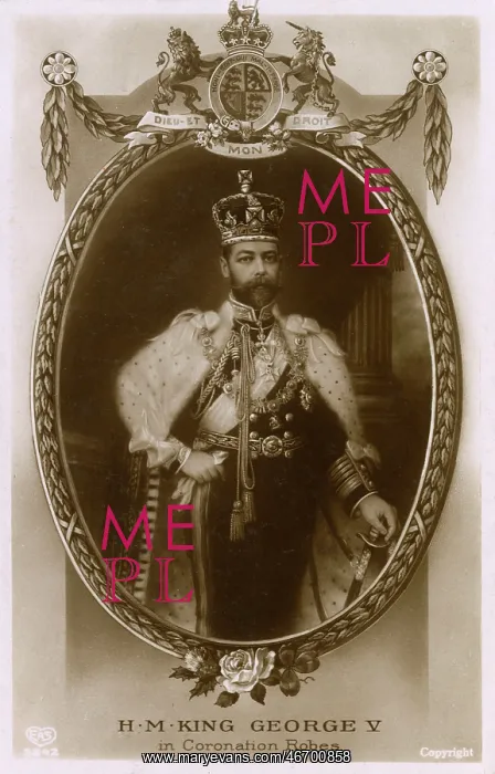  : King George V in his coronation robes