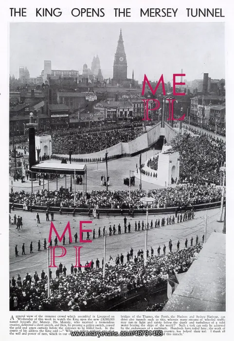 : King George V opens the Mersey Tunnel : King George V opens the Mersey Tunnel
