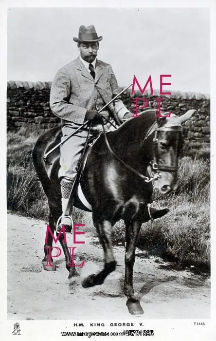 : King George V riding a horse : King George V riding a horse