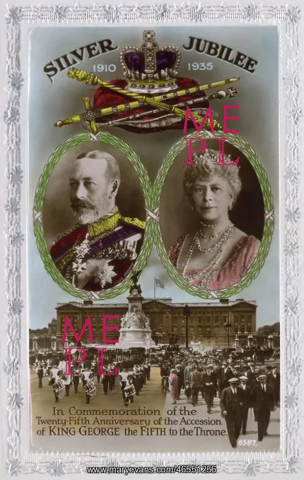 : King George V - Silver Jubilee celebration postcard : King George V - Silver Jubilee celebration postcard