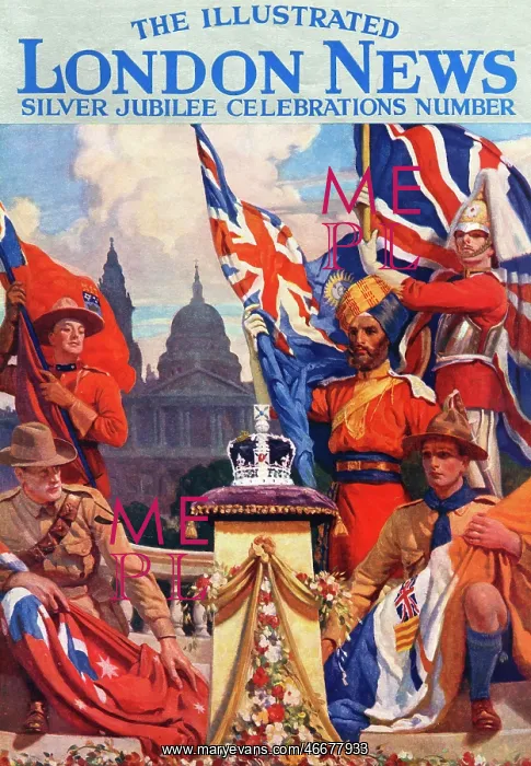 : King George V Silver Jubilee celebrations, ILN cover, 1935 : King George V Silver Jubilee celebrations, ILN cover, 1935